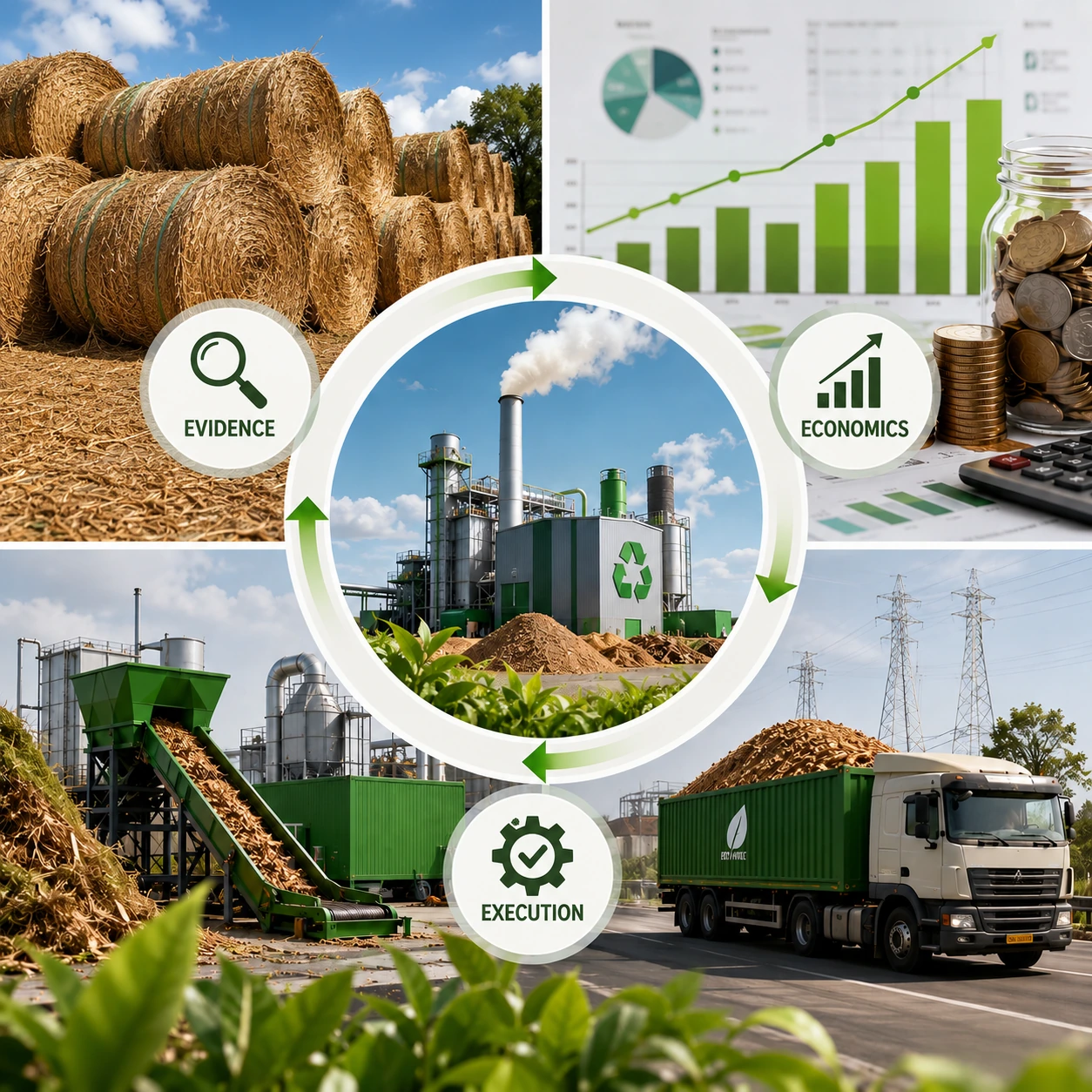 Biomass pellet manufacturing plant