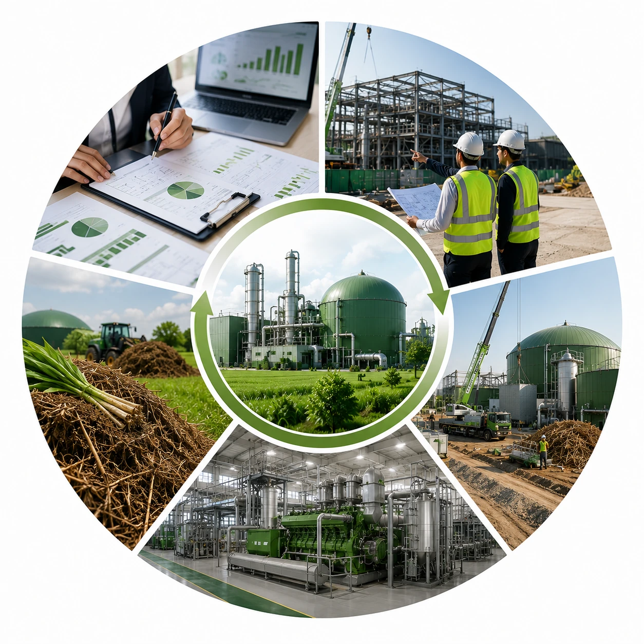 Biomass feedstock, processing and energy generation ecosystem